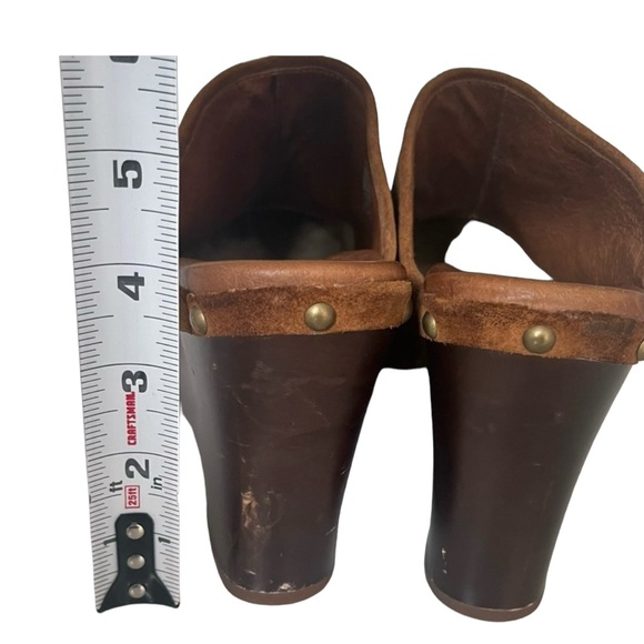 UGG  MARSALIS Chestnut Suede Clogs Size 10 - Picture 7 of 7